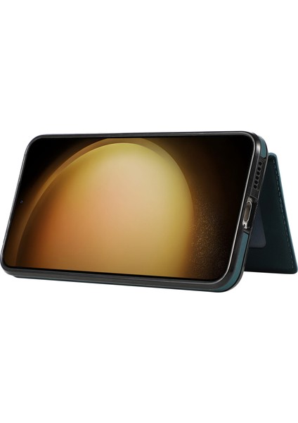 Samsung Galaxy S24+ Grid Straps ile Baskalı Kickstand Telefon Kapağı (Yurt Dışından)