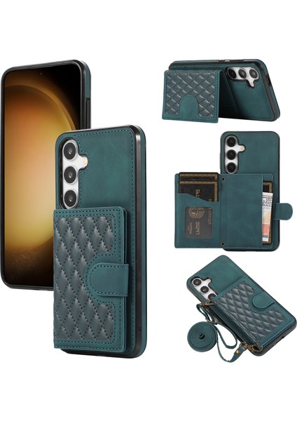 Samsung Galaxy S24+ Grid Straps ile Baskalı Kickstand Telefon Kapağı (Yurt Dışından) fiyatları