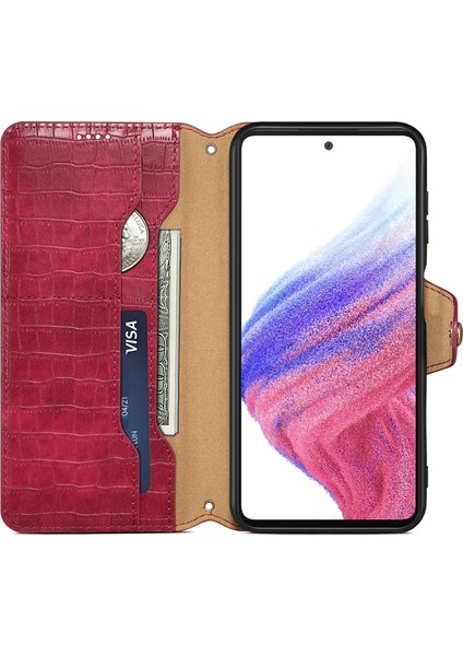 Samsung Galaxy S24 Deri Timsah Doku Telefon Stand Kapağı (Yurt Dışından) fiyatları