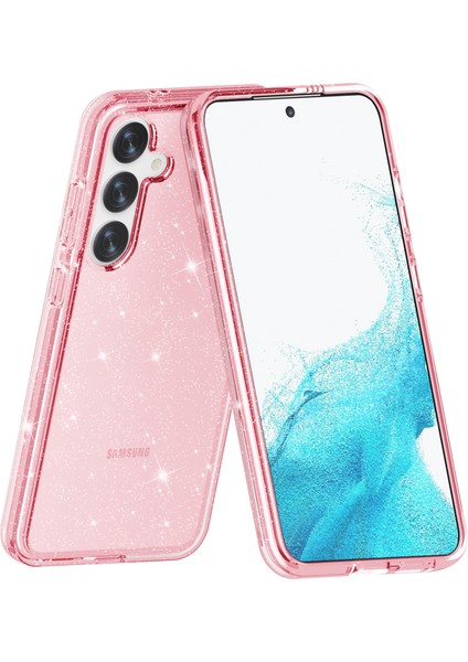 Samsung Galaxy S24 Çizgiye Karşı Çizelge Karşılıklı Parıltılı Telefon Kapağı (Yurt Dışından) indirimleri