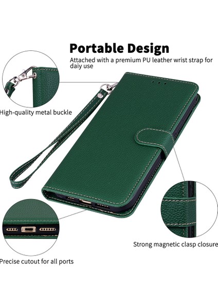 Samsung Galaxy S24+ Litchi Doku Deri Cüzdan Stand Telefon Kapağı (Yurt Dışından) indirimleri