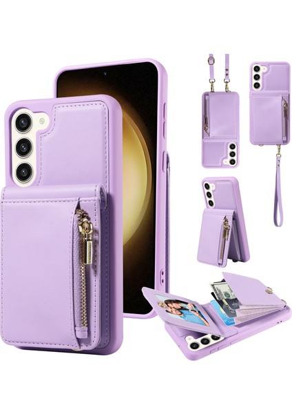 Samsung Galaxy S24 Pu+Tpu Rfıd Cüzdan ve Kickstand ile Telefon Kabuğu (Yurt Dışından)