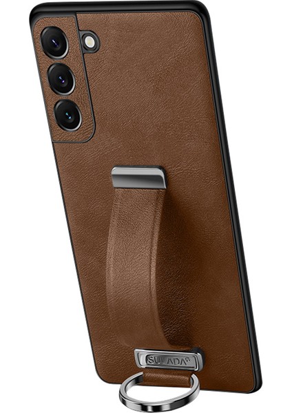 Samsung Galaxy S24 Şok Geçirmez Kickstand Telefon Kapağı El Kayışı ile (Yurt Dışından)