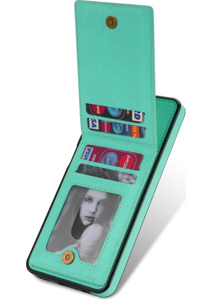 Samsung Galaxy S24+ Telefon Kılıfı Pu Deri Kart Tutucu Kapağı (Yurt Dışından)