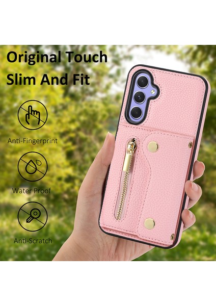 Samsung Galaxy S24 Kart Cüzdan Kılıf Kickstand Telefon Kapağı Kayışla (Yurt Dışından) fiyatları