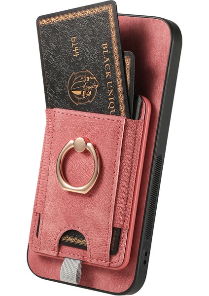 Samsung Galaxy S24 Kickstand Case Çıkarılabilir Manyetik Kart Tutucu Telefon Kapağı (Yurt Dışından)