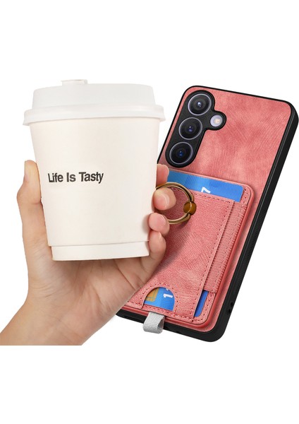 Samsung Galaxy S24 Kickstand Case Çıkarılabilir Manyetik Kart Tutucu Telefon Kapağı (Yurt Dışından) fırsatları