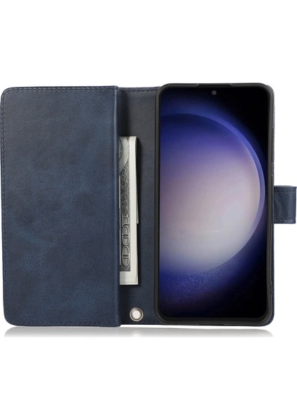 Samsung Galaxy S24+ Bölünmüş Deri Stand Cüzdan Kapağı Kullanışlı Kayış (Yurt Dışından) fiyatları