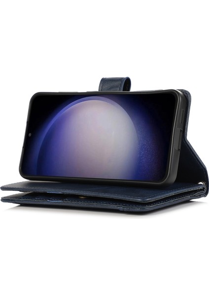 Samsung Galaxy S24+ Bölünmüş Deri Stand Cüzdan Kapağı Kullanışlı Kayış (Yurt Dışından) fırsatları