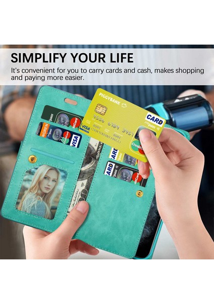 Samsung Galaxy S24+ Deri Kapak Fermuarı Cep Cüzdanı (Yurt Dışından) indirimleri