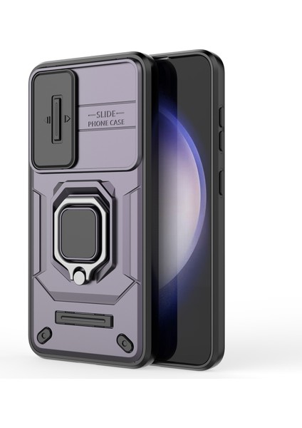 Samsung Galaxy S24 Shockproof Pc + Tpu Slayt Lens Kickstand Telefon Kapağı (Yurt Dışından) indirimleri