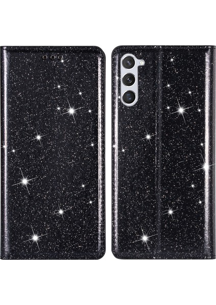 Samsung Galaxy S24+ Kart Tutucu Parıltılı Deri Stand Kapağı (Yurt Dışından) fiyatları