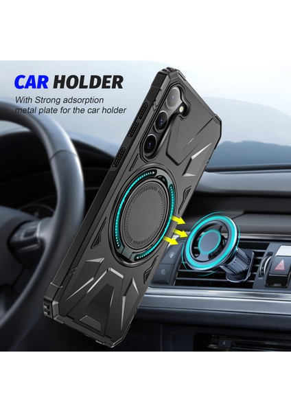 Samsung Galaxy S24 Manyetik Kılıf Tpu+Pc Koruyucu Kapak Ring Kickstand (Yurt Dışından) fiyatları