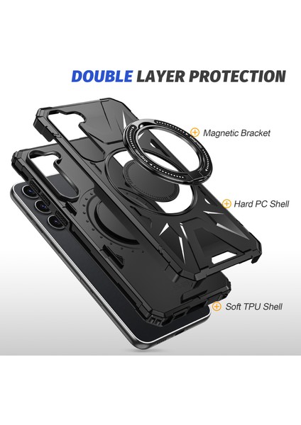 Samsung Galaxy S24 Manyetik Kılıf Tpu+Pc Koruyucu Kapak Ring Kickstand (Yurt Dışından) indirimleri