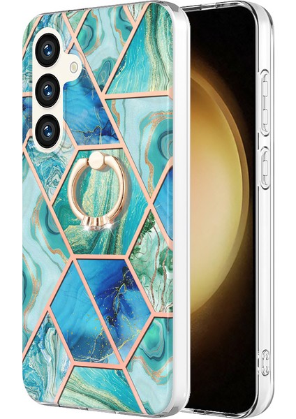 Samsung Galaxy S24 Tpu Case Kickstand Mermer Telefon Kapağı (Yurt Dışından)