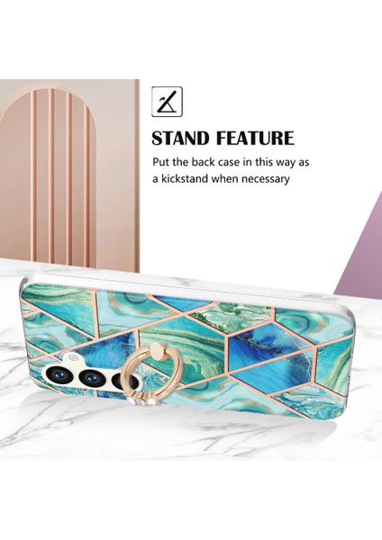 Samsung Galaxy S24 Tpu Case Kickstand Mermer Telefon Kapağı (Yurt Dışından) modelleri