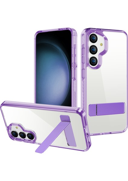 Samsung Galaxy S24 Back Cover Kickstand Tpu+Akrilik Koruyucu Kılıf (Yurt Dışından)