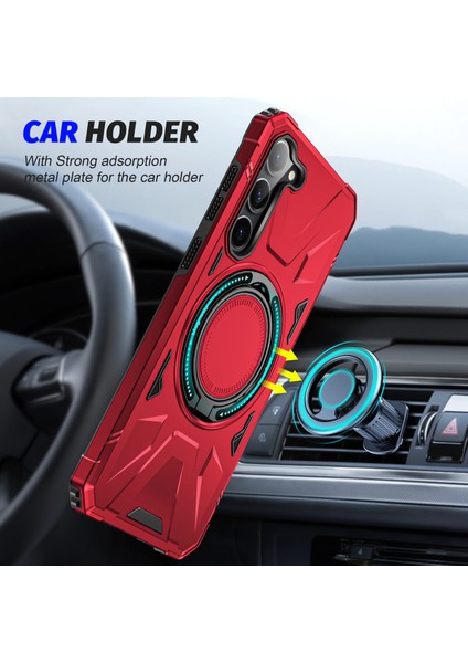Samsung Galaxy S24 Manyetik Kılıf Tpu+Pc Koruyucu Kapak Ring Kickstand (Yurt Dışından) fiyatları