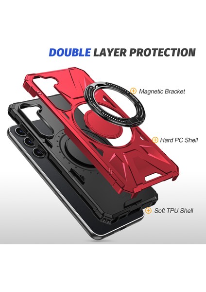 Samsung Galaxy S24 Manyetik Kılıf Tpu+Pc Koruyucu Kapak Ring Kickstand (Yurt Dışından) indirimleri