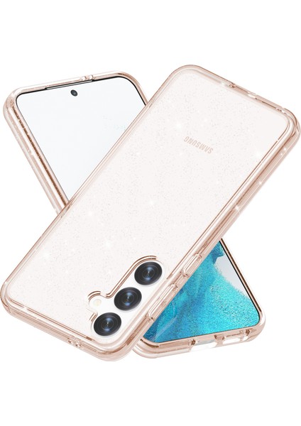 Samsung Galaxy S24 Çizgiye Karşı Çizelge Karşılıklı Parıltılı Telefon Kapağı (Yurt Dışından) modelleri