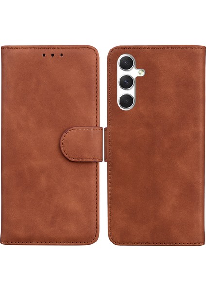 Samsung Galaxy S24+ Pu Deri Mobil Kapak Manyetik Telefon Kabuğu Cüzdanı (Yurt Dışından)
