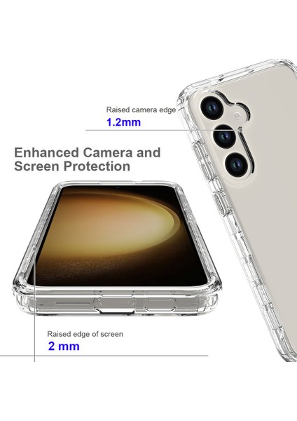 Samsung Galaxy S24+ Şeffaf Vaka Gradyan Telefon Kapağı (Yurt Dışından) modelleri