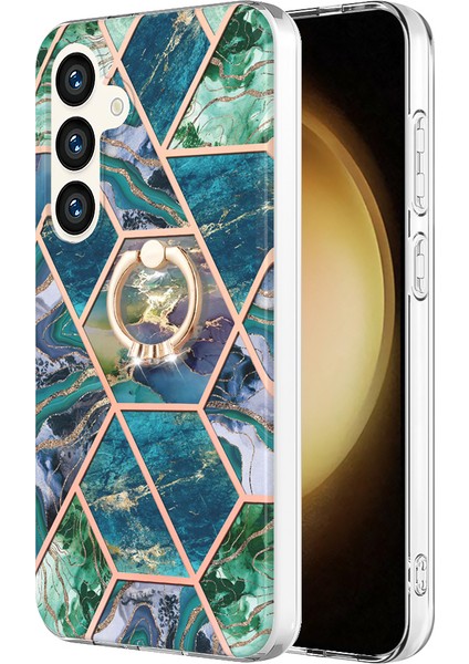 Samsung Galaxy S24 Tpu Case Kickstand Mermer Telefon Kapağı (Yurt Dışından)