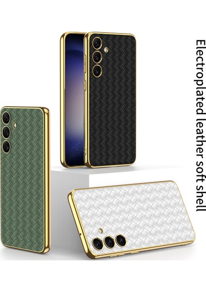 Samsung Galaxy S24 Cep Telefonu Kılıfları Pu Deri+Tpu+Pc Dokuma Doku Kapağı (Yurt Dışından) fiyatları