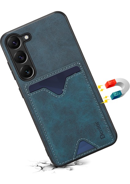 Samsung Galaxy S24+ Şok Geçirmez Deri+ Tpu Telefon Kapağı Kart Yuvalı (Yurt Dışından) fiyatları