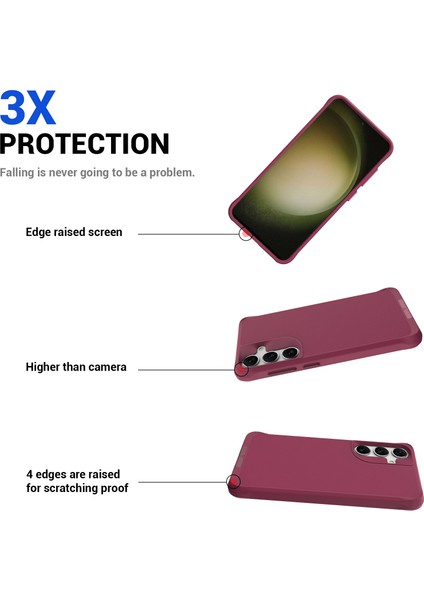 Samsung Galaxy S24 Manyetik Kılıf Anti-Çizelge Pc+Tpu Kickstand Telefon Kapağı (Yurt Dışından) fırsatları