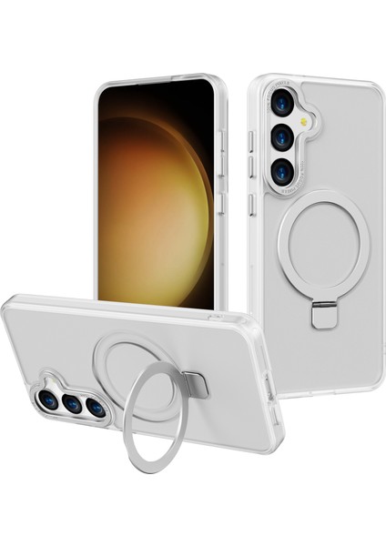 Samsung Galaxy S24+ Anti-Drop Tpu+ Pc Kickstand Telefon Kapağı Magsafe ile Uyumlu (Yurt Dışından)