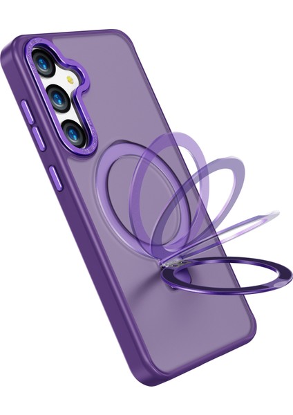 Samsung Galaxy S24+ Anti-Drop Tpu+ Pc Kickstand Telefon Kapağı Magsafe ile Uyumlu (Yurt Dışından) indirimleri