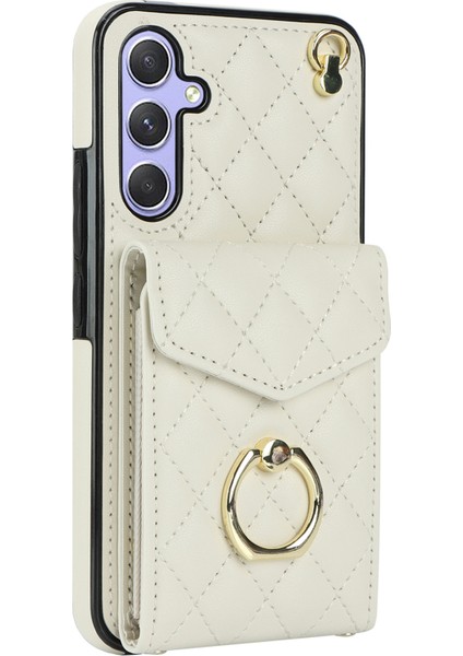 Samsung Galaxy S24+ Cep Telefonu Kılıf Kart Çanta Yüzüğü Kickstand Pu+ Tpu Crossbody Cover (Yurt Dışından) fiyatları