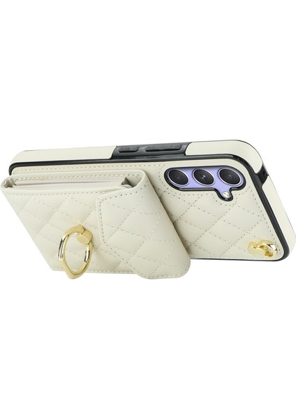 Samsung Galaxy S24+ Cep Telefonu Kılıf Kart Çanta Yüzüğü Kickstand Pu+ Tpu Crossbody Cover (Yurt Dışından) modelleri