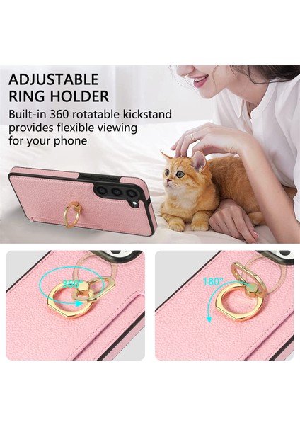 Samsung Galaxy S24 Pu Deri + Tpu Kart Tutucu Kapağı Kickstand ile (Yurt Dışından) fırsatları