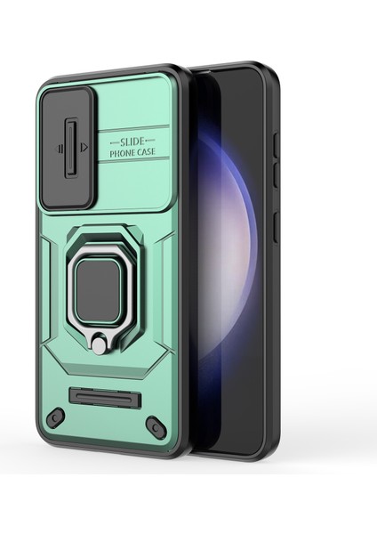 Samsung Galaxy S24 Shockproof Pc + Tpu Slayt Lens Kickstand Telefon Kapağı (Yurt Dışından) indirimleri
