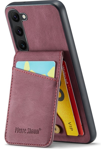 Samsung Galaxy S24+ Rfıd Engelleme Pu Deri+ Tpu Telefon Kapağı (Yurt Dışından)
