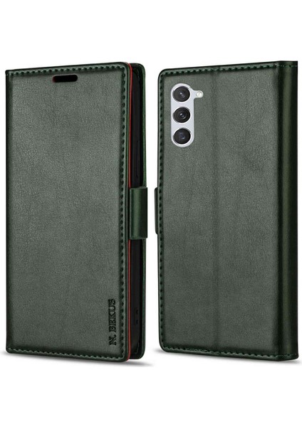 Samsung Galaxy S24+ Deri Çanta Telefon Kapağı (Yurt Dışından)