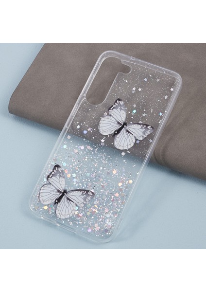 Samsung Galaxy S24 Tpu+Pvc Işıltı Epoksi Kelebek Dekor Kapağı (Yurt Dışından) modelleri