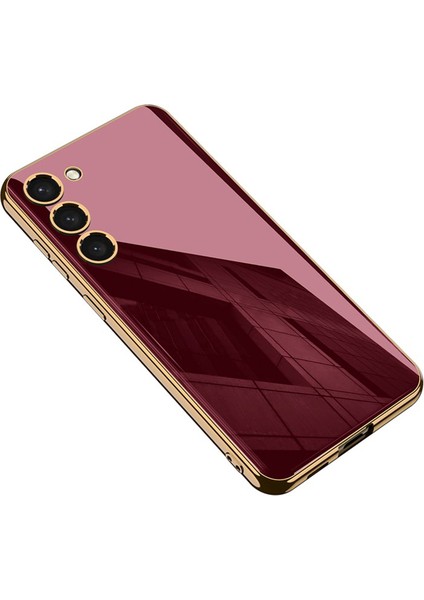 Samsung Galaxy S24 Telefon Kılıfı Temperlenmiş Cam+Pc+Tpu Elektrokaplatma Kenar Geri Kapak (Yurt Dışından)