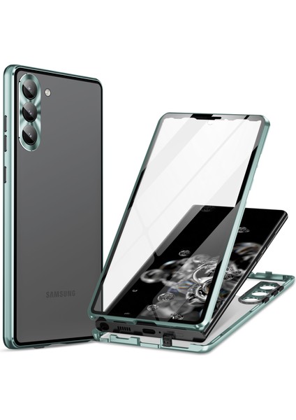 Samsung Galaxy S24+ Çift Side Temsil Edilmiş Cam Arka Telefon Kapağı (Yurt Dışından)