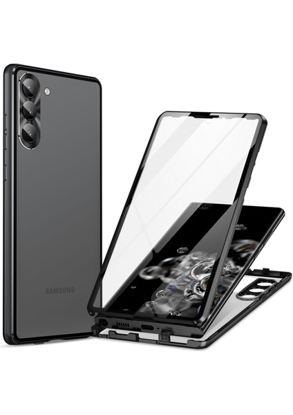 Samsung Galaxy S24+ Çift Side Temsil Edilmiş Cam Arka Telefon Kapağı (Yurt Dışından)