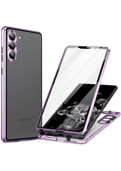 Samsung Galaxy S24+ Çift Side Temsil Edilmiş Cam Arka Telefon Kapağı (Yurt Dışından)