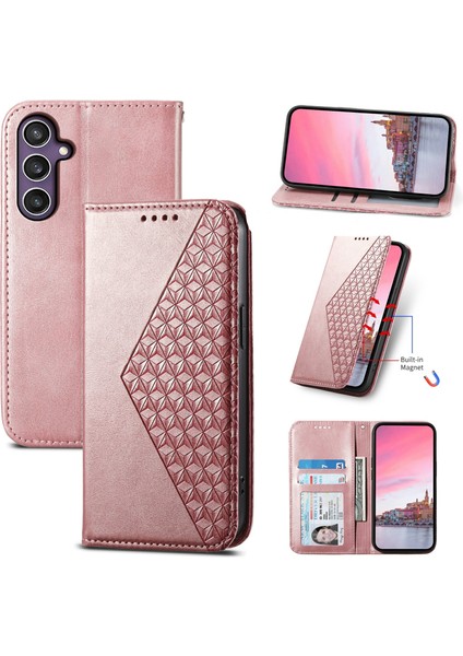 Samsung Galaxy S24 Pu Deri Basılı Telefon Koruyucusu Cüzdanlı (Yurt Dışından) indirimleri