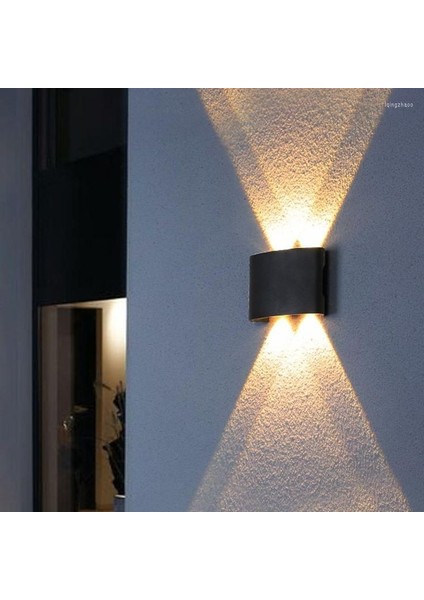 4 Watt Gün Işığı Işık Ledli Işık Süzmeli Dekoratif Iç ve Dış Mekan LED Aplik, Modern ve Şık Armatür