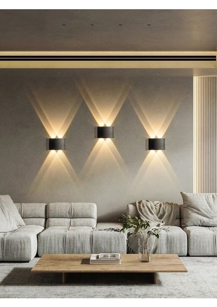 4 Watt Gün Işığı Işık Ledli Işık Süzmeli Dekoratif Iç ve Dış Mekan LED Aplik, Modern ve Şık Armatür fırsatları
