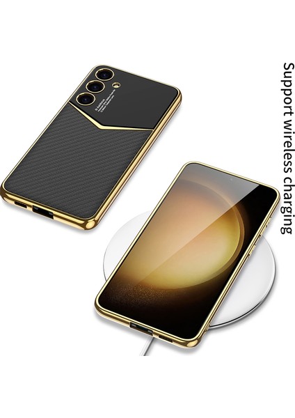 Samsung Galaxy S24+ Cep Telefon Kılıfları Elektrokaplama Pu Deri Kaplamalı Pc+ Tpu Kapak (Yurt Dışından) indirimleri