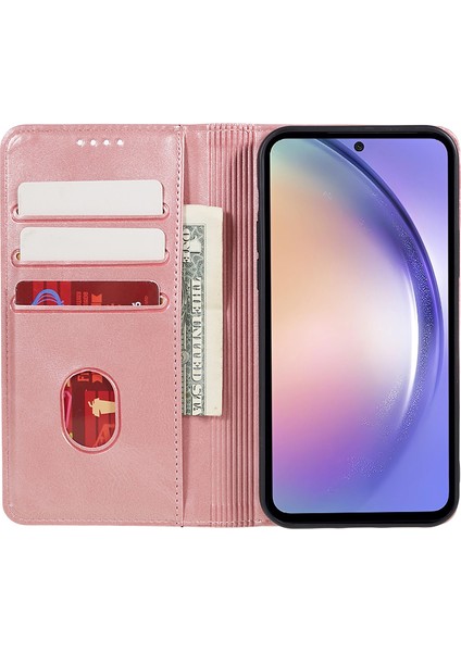 Samsung Galaxy S24+ Pu Deri Kasa Iş Tarzı Manyetik Cep Telefonu Kapağı (Yurt Dışından) indirimleri