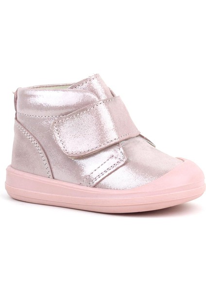 Yoohoo Hakiki Deri Pembe Simli Cırtlı Kız Bebek Bot