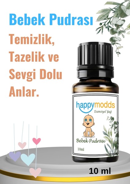 Bebek Pudrası Aromaterapi Uçucu Yağ Esansiyel Buhurdanlık Yağı 10 ml